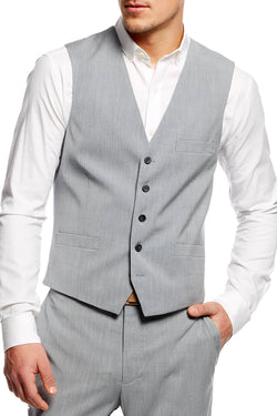 INC International Concepts Light Grey Marrone Vest thumbnail 2