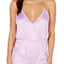 INC International Concepts Printed Jacquard Romper in Lavender Ditsy Daisy