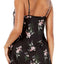 INC International Concepts Printed Lace Trim Chemise in Black Spicy Floral
