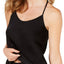 INC International Concepts Satin Lace Back Camisole in Black