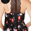 INC International Concepts Satin Lace Back Camisole in Black