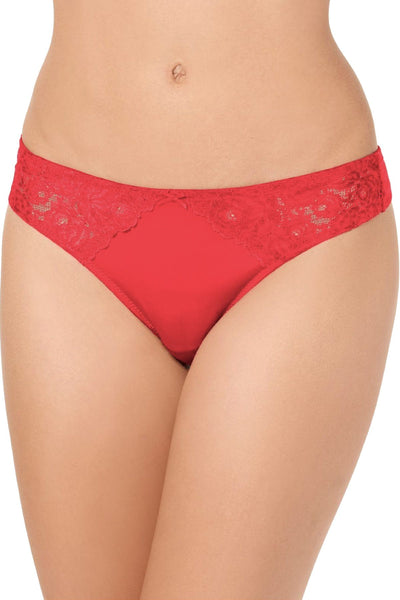 INC International Concepts Smooth Lace Thong in Radiant Rose
