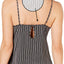 INC International Concepts Striped Satin Lounge Tank in White