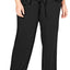 INC International Concepts Ultra Soft Knit Ruching Lounge Pant in Deep Black