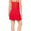 INC International Concepts Ultra Soft Lace Detail Knit Chemise in Ski Patrol Red