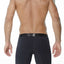 INIZIO Black Long Microfiber Boxer Brief