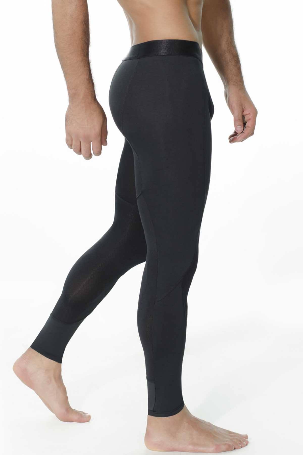 INIZIO Black Microfiber Athletic Pant