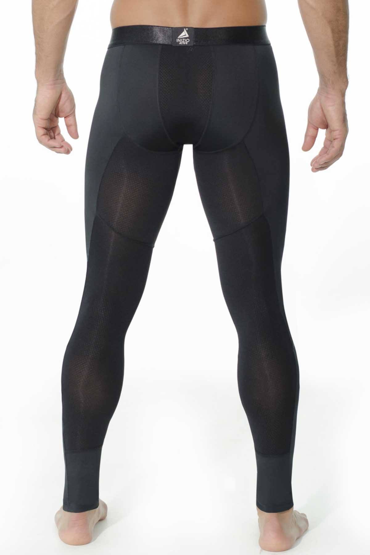 INIZIO Black Microfiber Athletic Pant