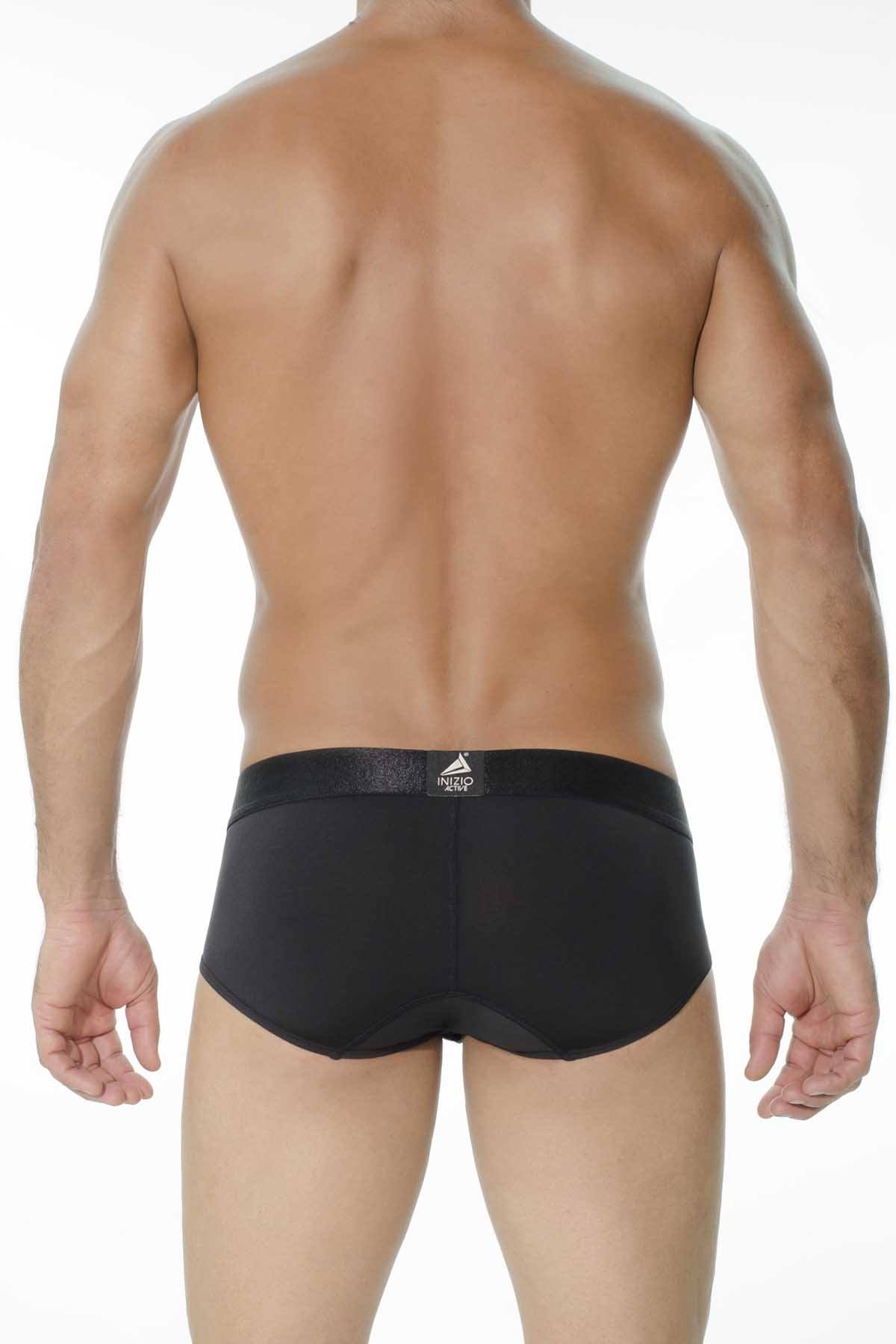 INIZIO Black Million Microfiber Brief