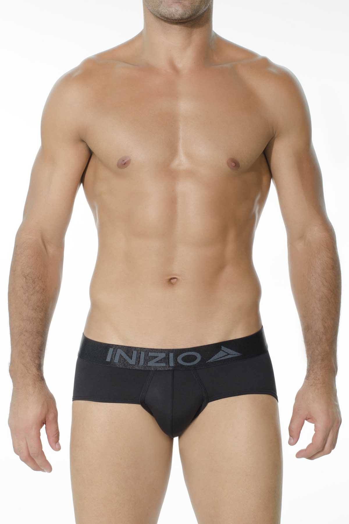 INIZIO Black Million Microfiber Brief