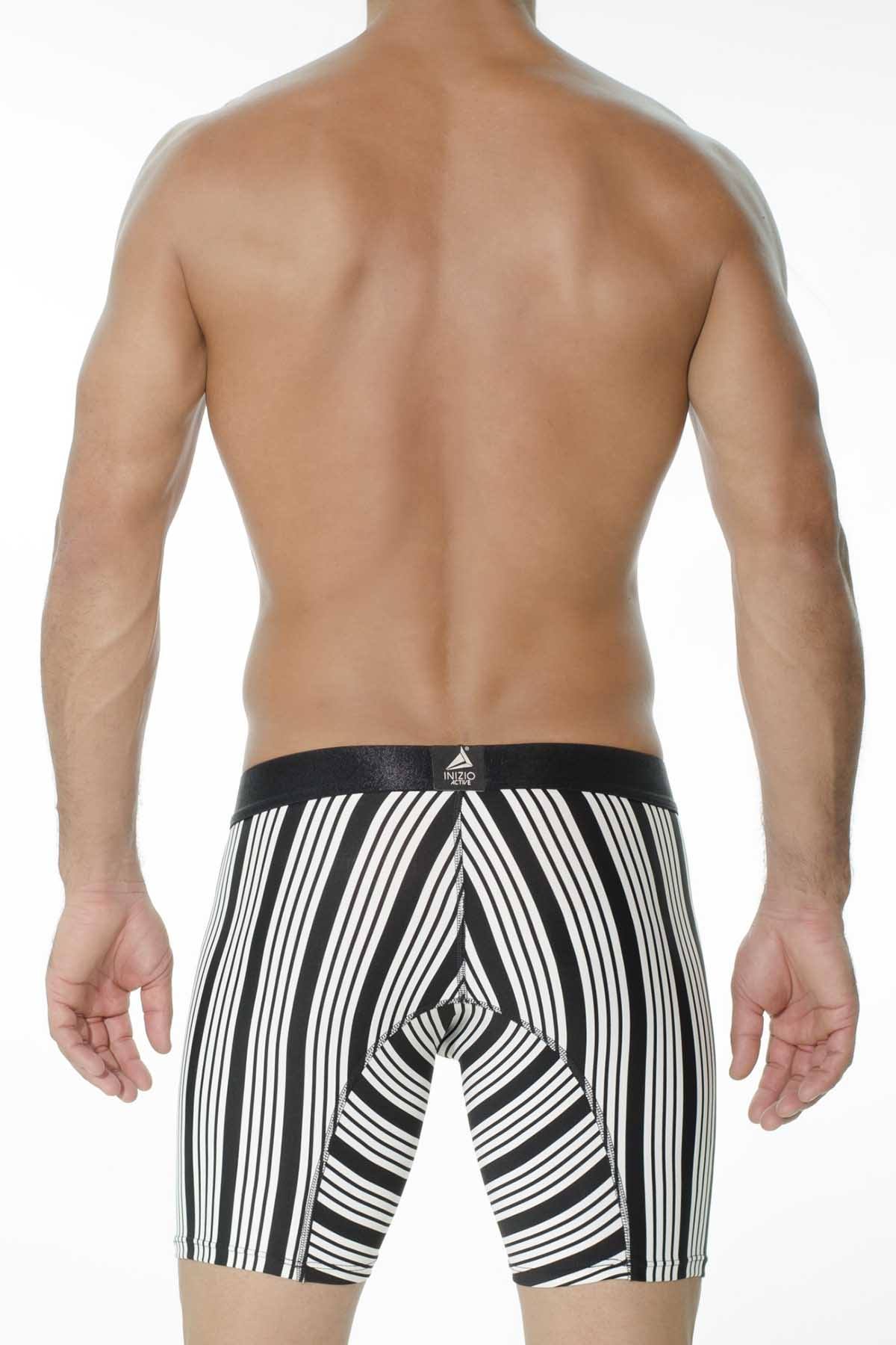 INIZIO Black Nogo Microfiber Boxer Brief