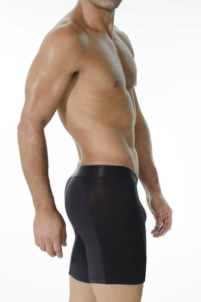 INIZIO Black Ocam Microfiber Boxer Brief