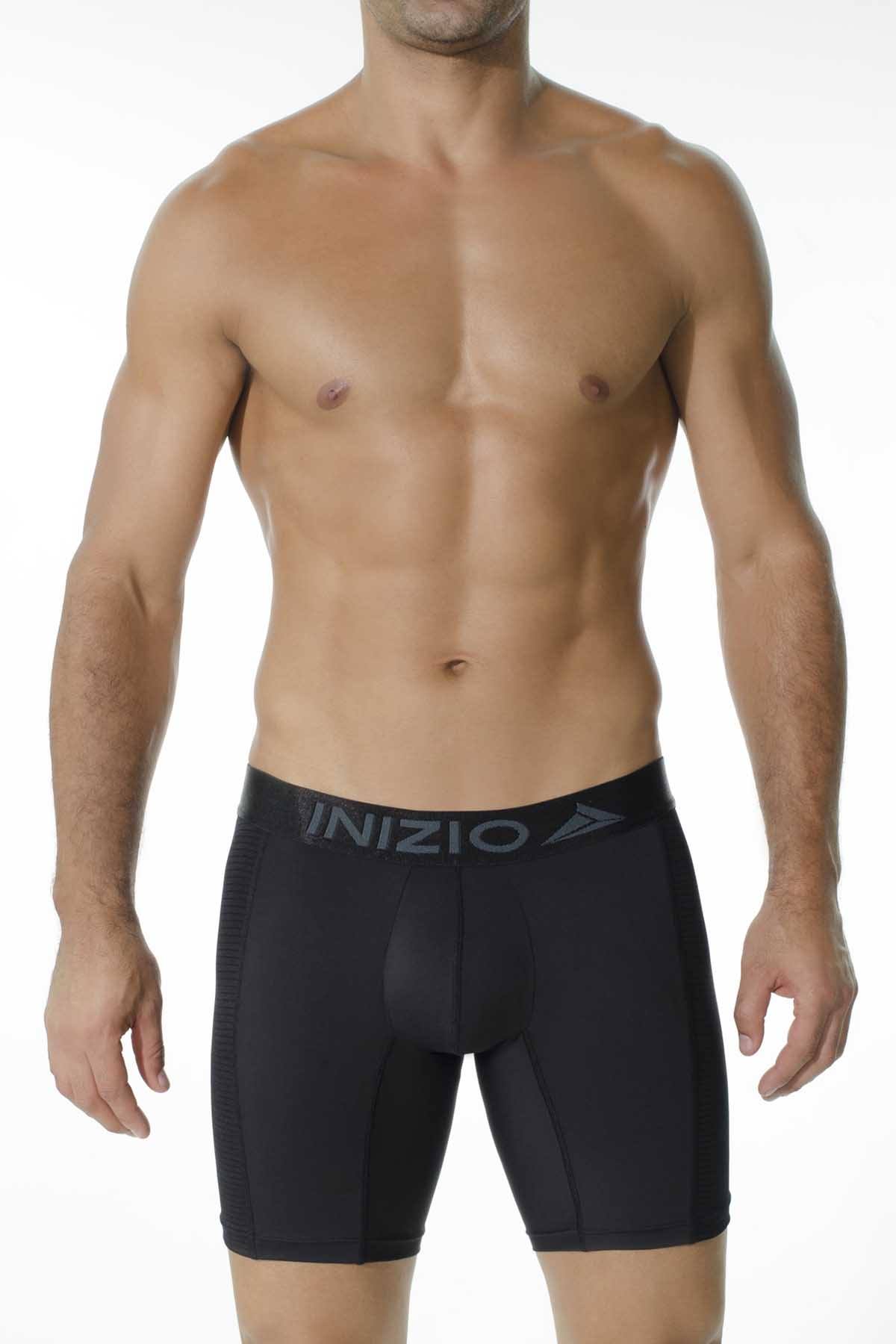 INIZIO Black Ocam Microfiber Boxer Brief