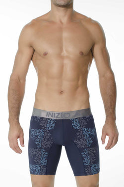 INIZIO Blue Lamar Microfiber Boxer Brief thumbnail 1