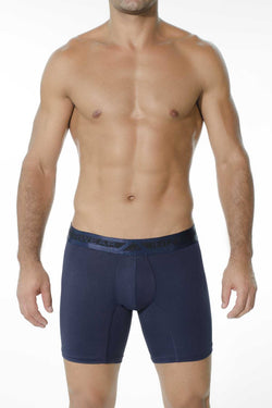INIZIO Blue Long Microfiber Boxer Brief thumbnail 1
