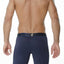 INIZIO Blue Long Microfiber Boxer Brief