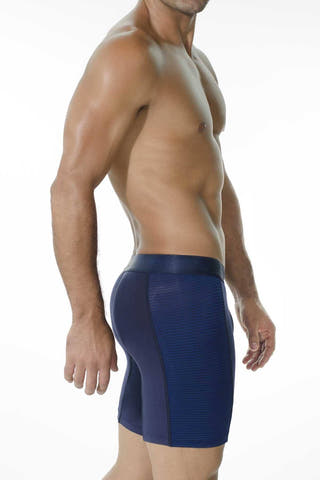 INIZIO Blue Ocam Microfiber Boxer Brief