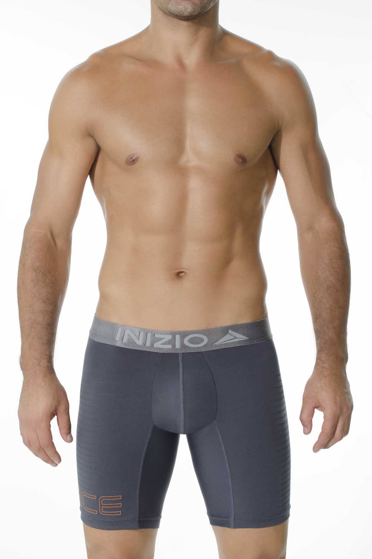 INIZIO Grey Maki Microfiber Boxer Brief