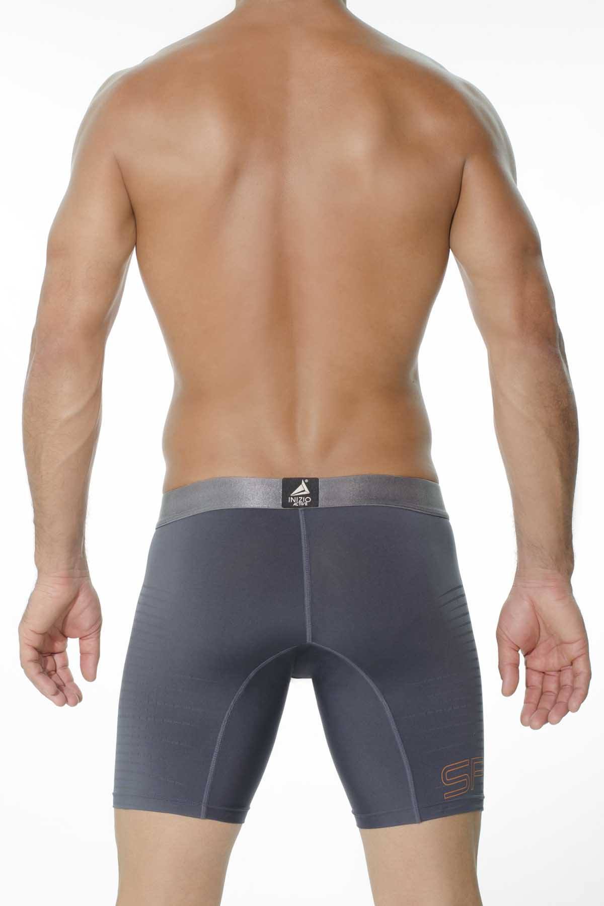 INIZIO Grey Maki Microfiber Boxer Brief