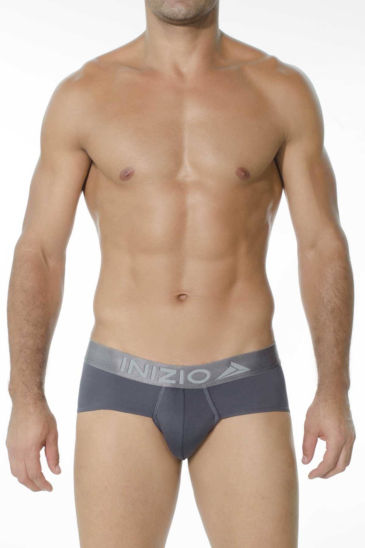 INIZIO Grey Million Microfiber Brief