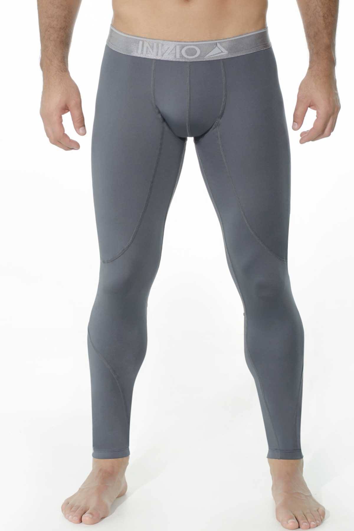 INIZIO Grey Nide Microfiber Athletic Pant