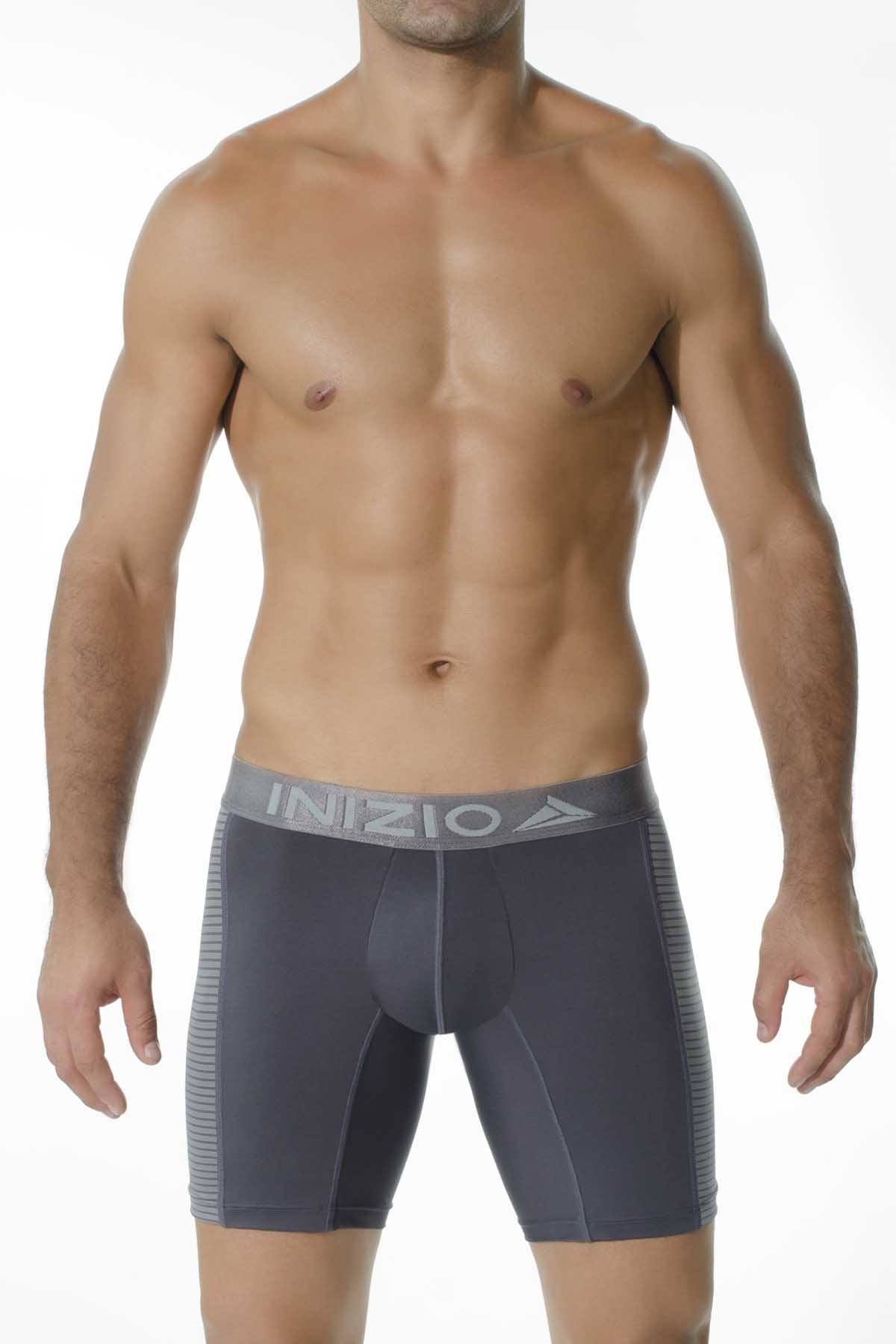 INIZIO Grey Ocam Microfiber Boxer Brief