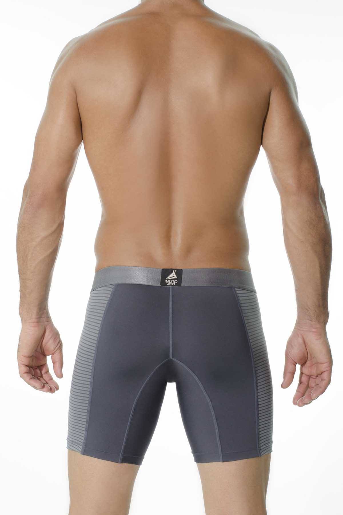 INIZIO Grey Ocam Microfiber Boxer Brief