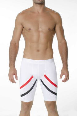INIZIO White Athletic Logy Microfiber Boxer Brief thumbnail 2