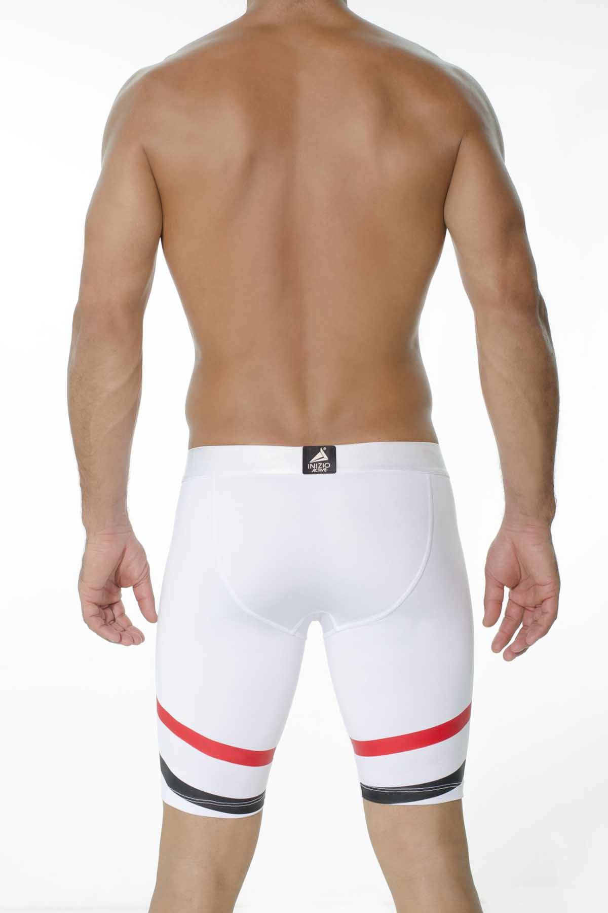 INIZIO White Athletic Logy Microfiber Boxer Brief