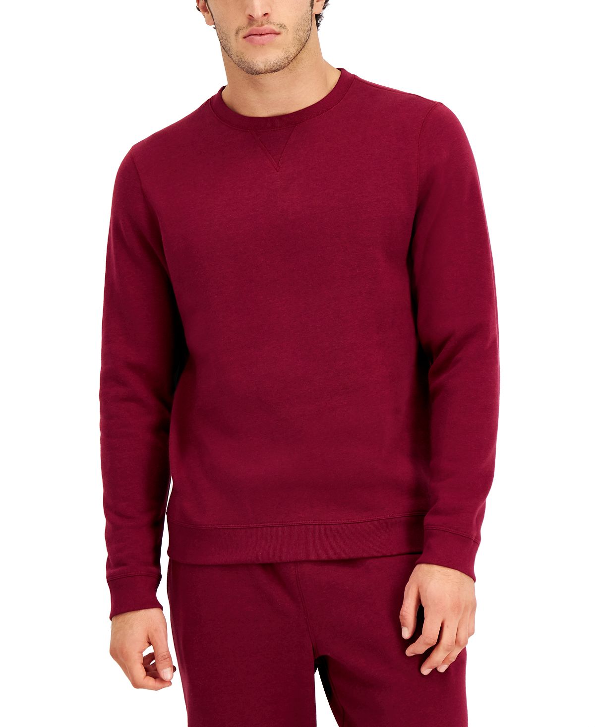 Id Ideology Fleece Pullover Crewneck Sweatshirt Malbec