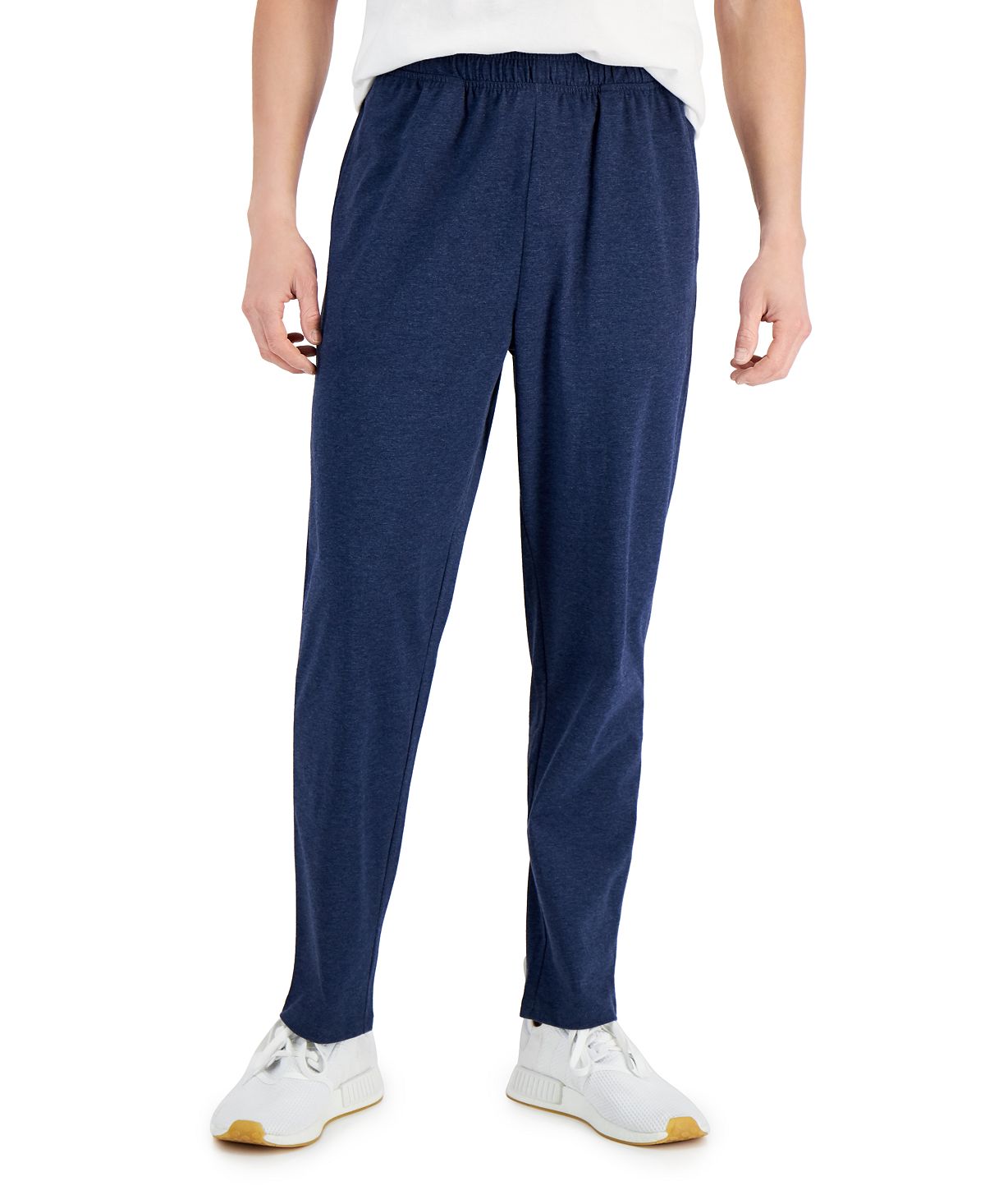 Id Ideology Jersey Open Jogger Pants Indigo Sea Heather