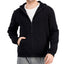Id Ideology Regular-fit Solid Full-zip Hoodie Deep Black