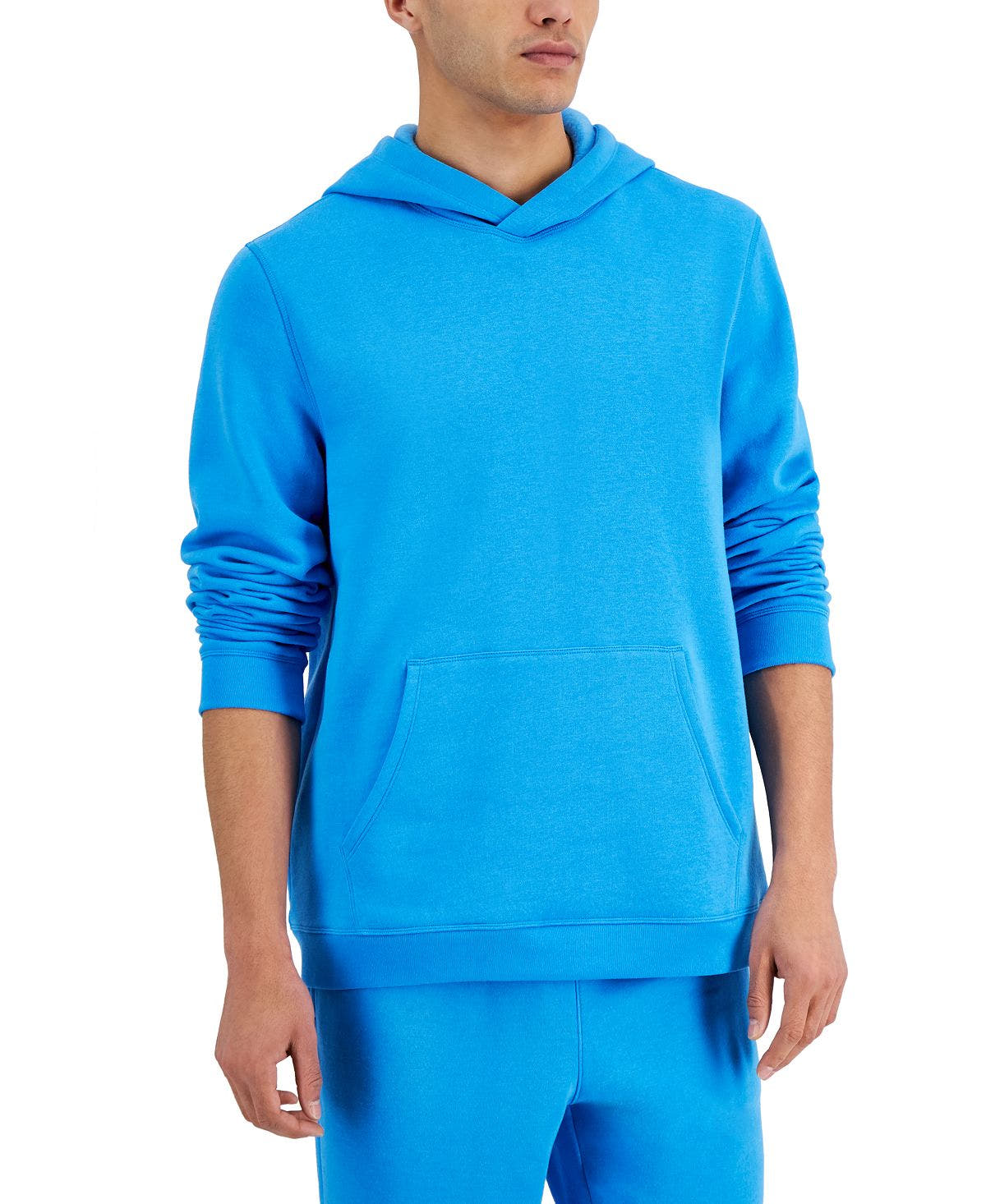 Id Ideology Solid Fleece Hoodie Blue Paradise