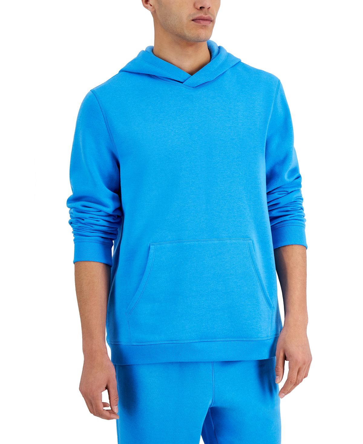 Id Ideology Solid Fleece Hoodie Blue Paradise
