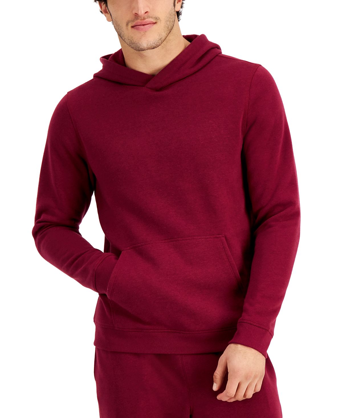 Id Ideology Solid Fleece Hoodie Malbec