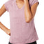 Ideology Antique-Rose Heathered V-Neck Performance Tee