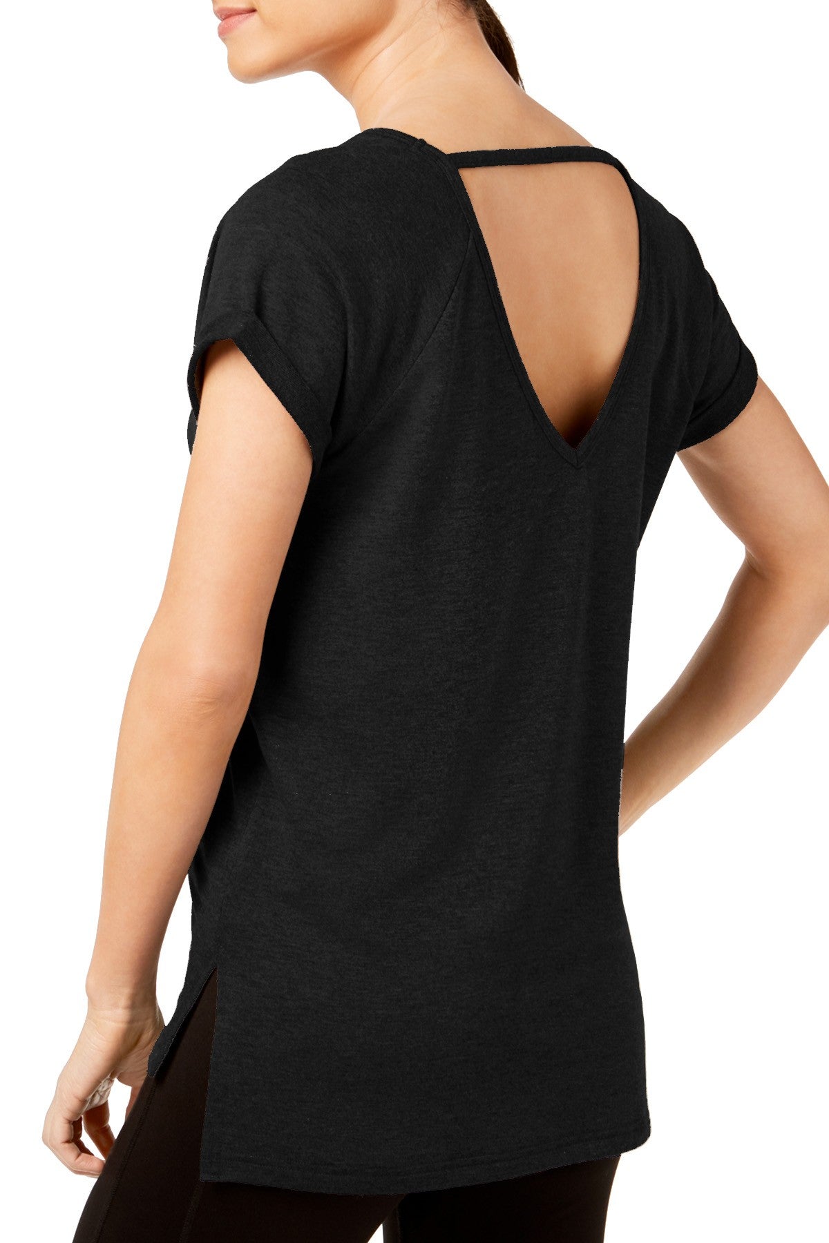 Ideology Black Noir V-Back T-Shirt