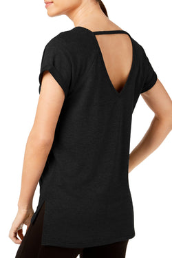 Ideology Black Noir V-Back T-Shirt thumbnail 2