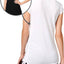 Ideology Black Side-Tie Modal T-Shirt