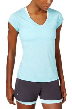 Ideology Crystal-Mist Heathered V-Neck Performance Tee thumbnail 2