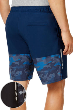 Ideology Deep-Black Colorblocked Camo Performance Short thumbnail 2
