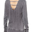 Ideology Deep-Charcoal Graphic Strappy-Back Sweatshirt