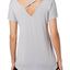 Ideology Grey-Whisper CrissCross-Back Modal Tee