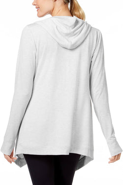 Ideology Heather-Grey Hooded Wrap thumbnail 4