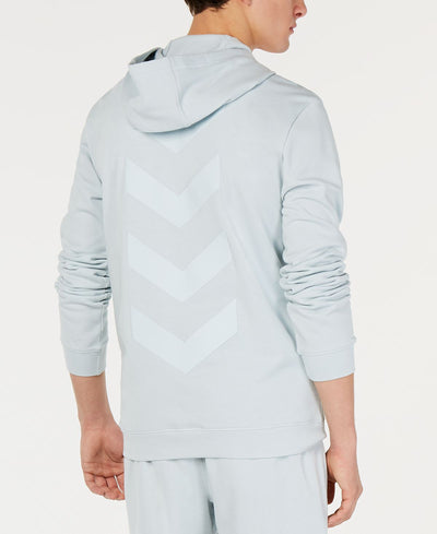 Ideology Id Quarter-zip Chevron Graphic Hoodie Cool Dusk