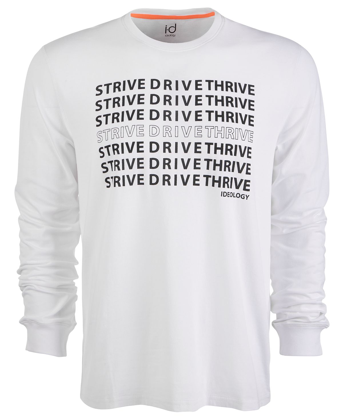 Ideology Id Strive Drive Thrive Tee Bright White