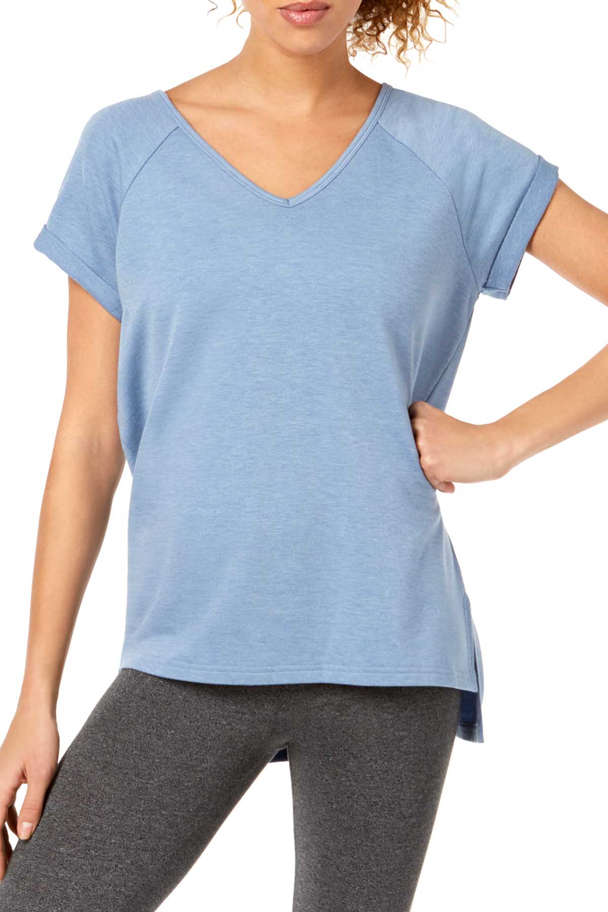 Ideology Infinity Heather V-Back T-Shirt