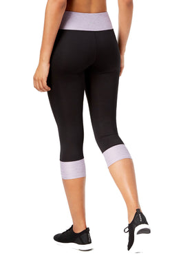 Ideology Lavender-Bloom Color-Blocked Performance Capri Legging thumbnail 3