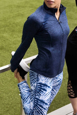 Ideology Navy Tie-Dyed 7/8 Ankle Legging thumbnail 3