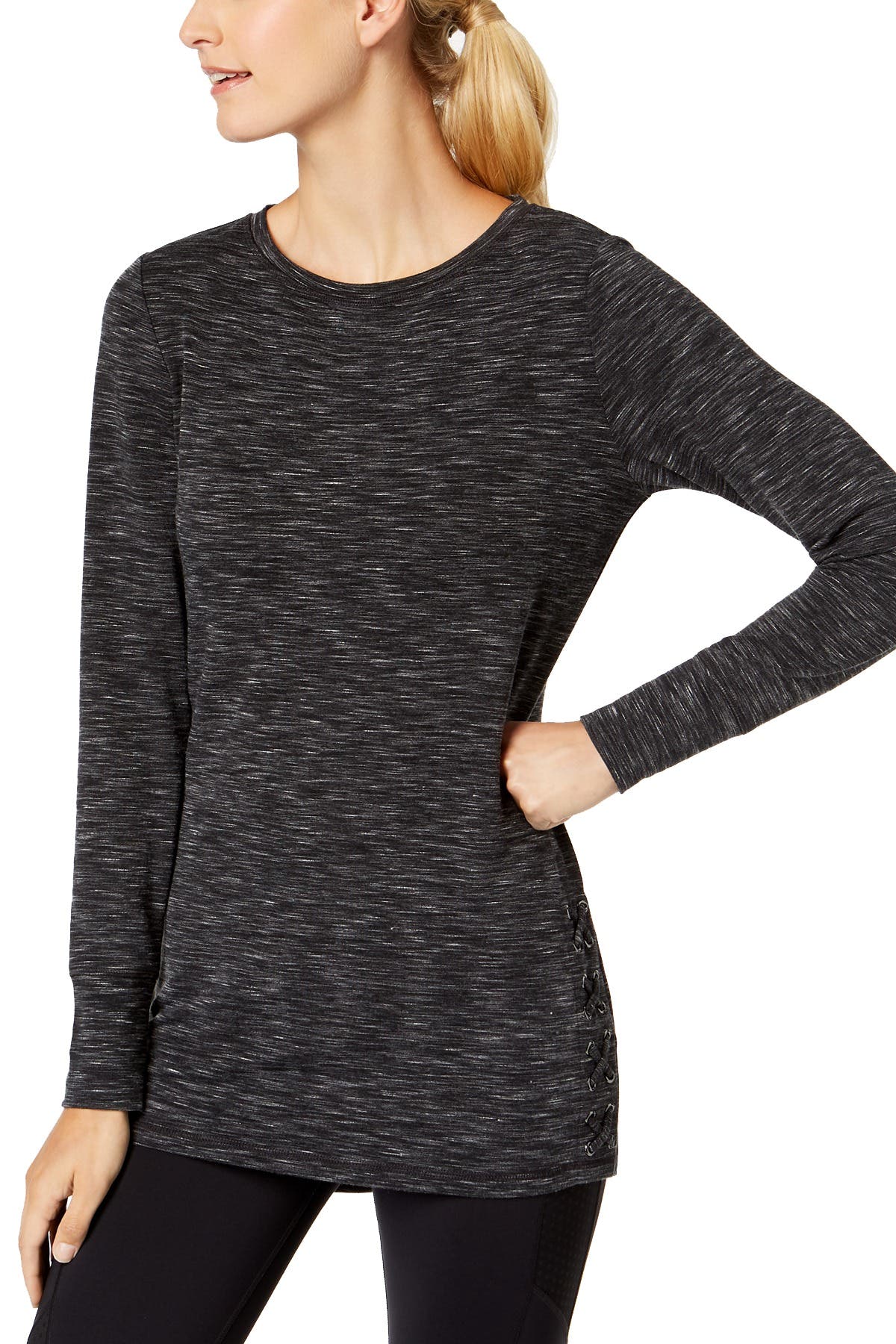 Ideology Noir Crisscross-Side Tunic